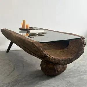 통나무테이블 거실대형테이블 원목 수입소파테이블