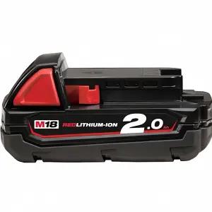 밀워키 배터리 18V 2.0Ah M18 B2 전지 전원 충전기 전력 전자 기기 충전 팩