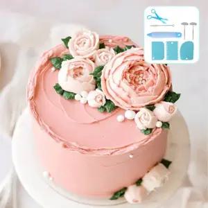 초콜릿 마카롱 케이크머핀 앙금플라워 꽃받침 꽃가위 베이킹 도구 재료 세트 8PCS K700