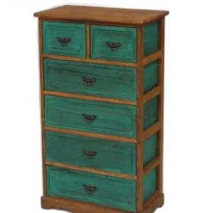 원목 서랍장 앤틱 엔틱 5단 서랍 선반 우드 가구