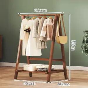 원목 행거 옷걸이장 작은 이동식 스탠드 조립형 현관 스탠딩옷걸이 미니 자취방 원룸