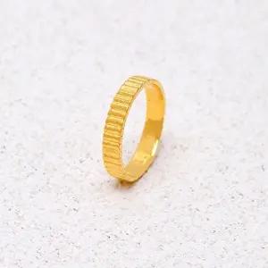 [골드모아]24K 여자 남자 순금 반지 커플링 디자인 3.75g [그레인 라인}