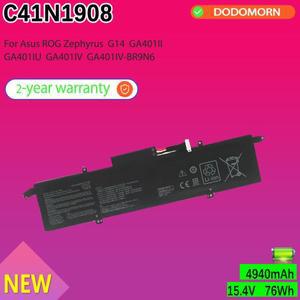 Asus ROG Zephyrus G14 GA401II 시리즈 용 C41N1908 15.4V 노트북 배터리 고품질 2 년 보증 76Wh C41PQ05 4