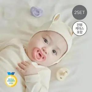 [모윰]올실리콘 마카롱 쪽쪽이 2개세트 (전용케이스 포함) - 단계 선택