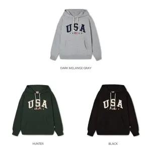 [후아유] USA Logo Brushed Hoodie (WHMHF4T91U)