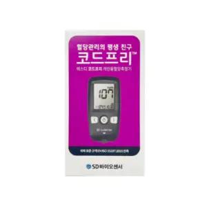 SD바이오센서 SD코드프리 코드프리 혈당측정기 + 채혈기 + 침10개
