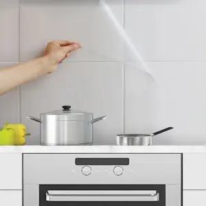 싱크대 시트지 스티커 벽지 주방 욕실 방수 기름튐방지 투명 붙이는 코팅시트 씽크대벽면 50cmX1.5m