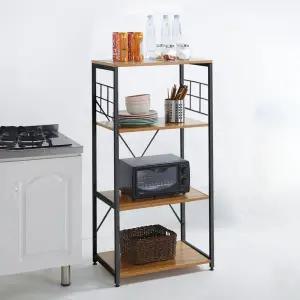 아트박스/가구느낌 전자레인지 수납장 4단 밥솥 다이 렌지 선반