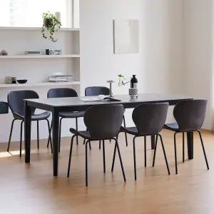 루마니아 뮤즈 1800 6인 세라믹 식탁세트 (의자6)