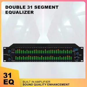 호환 SENHEIDESHI-EQ31 듀얼 밴드 이퀄라이저 스크롤 조명으로 고주파 및 저주파 개별 조절 가능 링크 믹싱