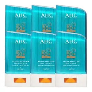 AHC 내추럴 퍼펙션 프레쉬 선스틱 SPF50+ 22g 6개