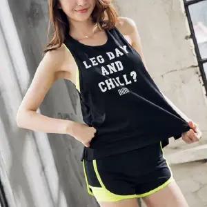 스판 쿨원단 여성 요가복 민소매 나시 M 블랙