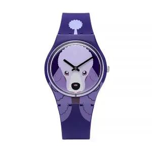 [스와치] GV133 I LOVE YOUR FOLK PURPLE POODLE 공용 우레탄시계