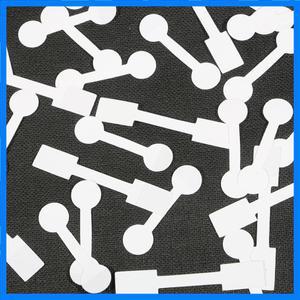 반지 목걸이 팔찌 쥬얼리 디스플레이에 대한 도매 100 조각 흰색 빈 가격 태그 사각형 라운드 머리 종이 라