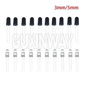 정류다이오드 10세트 3mm 5mm 940nm LED 적외선 이미 터 IR 수신기 다이오드 F3 F5 Arduino