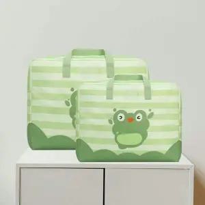 [에이치플러스몰]귀여운 동물 그림의 이불 파우치 스트라이프 출산백