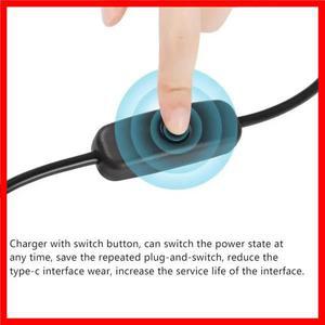 USB C to C 타입 데이터 케이블 (온/오프 스위치 포함) 20V 3A PD 60W 고속 충전 데이터 전송 남-남 타입-C