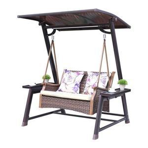 야외용그네 전원주택그네 정원그네 스윙 그리드 마당 방부목 의자 글램핑 그네 알루미늄