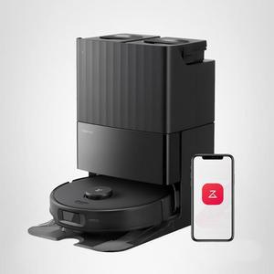 로보락 큐레보 엣지 S5A 로봇 청소기 및 걸레, 18,500Pa, 제로 탱글링, 듀오디바이즈 메인 브러시, 플렉시암 사이드 온수 걸레 세척 셀프 클리닝, 따뜻한 공기 건조, 비우