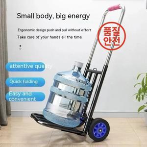 접이식 손수레 계단 등반을위한 조절 가능한 핸들 트럭이있는 휴대용 가정용 쇼핑 수하물 카트