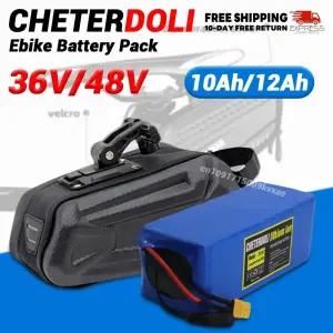 Ebike 배터리 48v 36v 10Ah 12Ah 14Ah 방수 리튬 이온 팩 250W-1000W 오토바이/스쿠터/자전거 2A 충전기