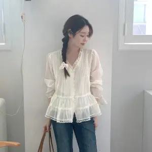 지엘 프릴 캉캉 블라우스