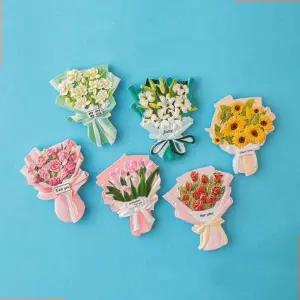 꽃다발 냉장고 장식 인테리어 마그네틱 소품 기념품