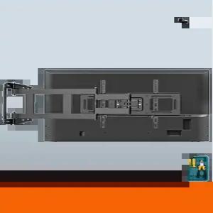 TV 벽걸이 거치대 벽면설치 75인치 초박형 접이식 회전형 대형TV