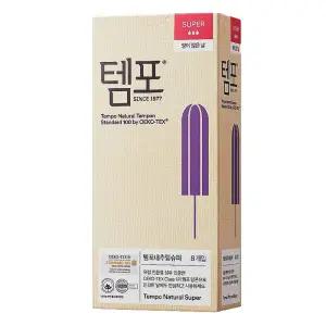 템포 탐폰 내추럴 슈퍼 8P X 1팩