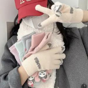 러블리 데일리 여자 애니멀 판다 스마트 터치 장갑 DLy5+1dNF