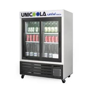 음료수 냉장고 업소용 (주)유니하이테크 UN-300HR / (주)진우전자 JW-300HR 냉장 쇼케이스 2도어