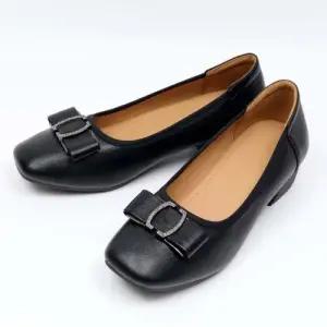 [제이시]제이시 스퀘어 볼넓은 중년 여자 통굽구두 4cm K397