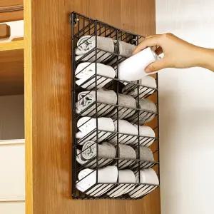 무타공 속옷정리함 양말 브래지어 보관함 벽걸이 수납 정리함 칸막이 옷장정리 칸칸이정리함