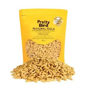 [애니몰파크]프리티버드 네츄럴 골드 미디움 펠렛 500g 유산균 앵무새 사료