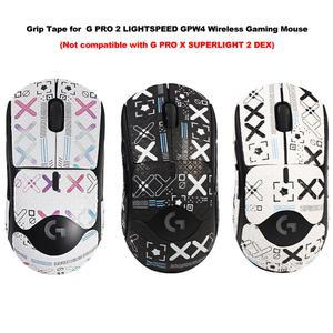 미끄럼 방지 땀 흡입 마우스 그립 테이프, G 프로 2 라이트스피드 양손 무선 게임용 마우스 테이프, 귀여운 스티커
