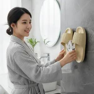 (색상 투명)욕실 화장실 현관 실내화 걸이 거치대 욕실화 슬리퍼 다용도 멀티 사무실