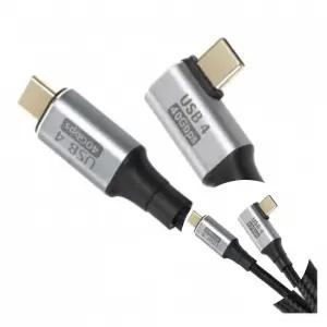 영상용 출력용 USB 4.0 8K 60Hz C타입 케이블 1M 초고속 충전 지원 모니터 TV 연결용