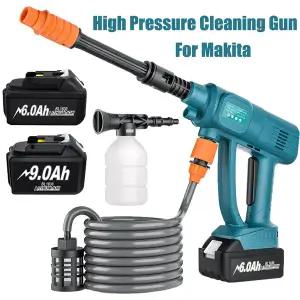고압 세척기 농약 농업용 분무기 살포기 충전식 무선 makita 호환 18V 배터리 용 세차 워터 스프레이 건 6