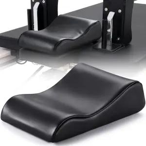 TOBWOLF 필라테스 리포머 헤드 앤 넥 서포트 베개 조절 가능한 고정 스트랩이 있는 10인치 x 5.9인치 쿠션