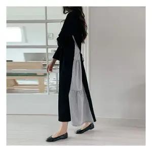 배색st원피스 임산부원피스 가을 임부복 하객룩 빅사이즈원피스 159739