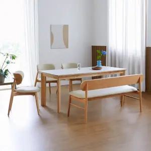 베스트리빙 데이지 1800 포세린 통세라믹 노부 6인용 식탁 테이블 카페 인테리어 식탁 벤치형