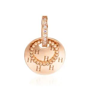 18K 볼 링 코인 큐빅 펜던트 JNP14293