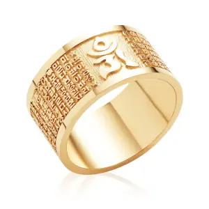 18K 두꺼운 경전 종교 반지 RSS25589