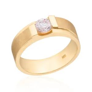 18K 언발란스 무광 평자 큐빅 반지 RCS2853