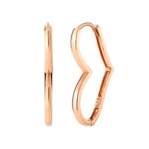 18K 하트링 원터치 귀걸이 중 한쌍 PNE36119