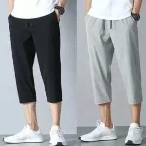 남성 여름 냉장고 7부 츄리닝바지 쿨링 트레이닝 팬츠