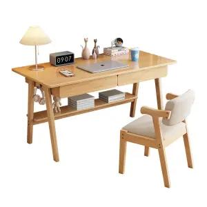 우드 슬림테이블 의자세트 책상 원목 1인용 세트 홈오피스 데스크 좁은공간