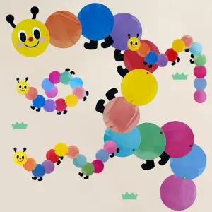 [완제품] 봄 신학기 환경판 어린이집 유치원 교실 환경판 꾸미기 게시판 구성 꿈꾸는애벌레