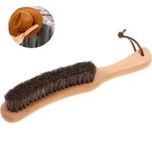 옷솔 말털 브러쉬 보풀 제거 브러쉬 정장 스웨이드 벨벳 울 원단용 쉽게 보풀 먼지 애완동워터 털 제거