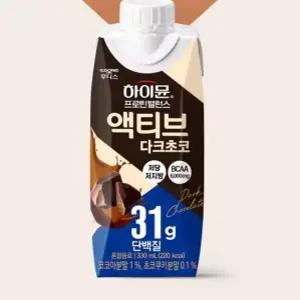 [하이뮨] 프로틴 밸런스 액티브 다크초코 330ml 12입 1박스